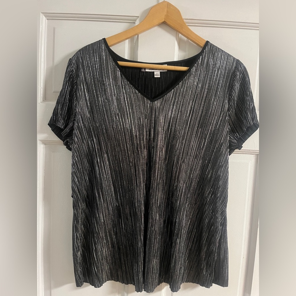 Jennifer Lopez early oughts silver club shirt Sz Large